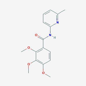 molecular formula C16H18N2O4 B5770832 2,3,4-trimethoxy-N-(6-methyl-2-pyridinyl)benzamide 