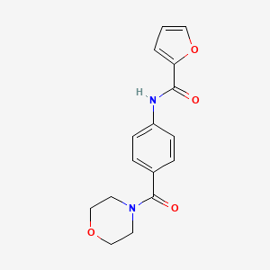 molecular formula C16H16N2O4 B5770872 N-[4-(4-morpholinylcarbonyl)phenyl]-2-furamide 