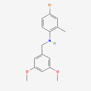 molecular formula C16H18BrNO2 B5770876 (4-bromo-2-methylphenyl)(3,5-dimethoxybenzyl)amine 