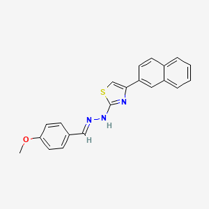 4-methoxybenzaldehyde [4-(2-naphthyl)-1,3-thiazol-2-yl]hydrazone