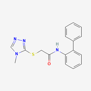 N-2-biphenylyl-2-[(4-methyl-4H-1,2,4-triazol-3-yl)thio]acetamide