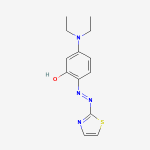 molecular formula C13H16N4OS B577090 2-(2-Thiazolylazo)-5-diethylaminophenol CAS No. 10558-42-6