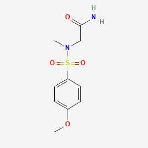 molecular formula C10H14N2O4S B5770915 N~2~-[(4-methoxyphenyl)sulfonyl]-N~2~-methylglycinamide 