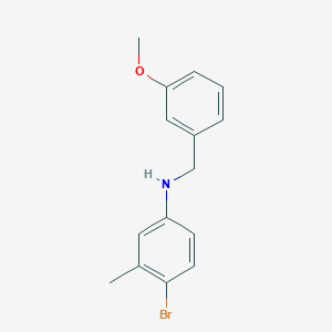 molecular formula C15H16BrNO B5770916 (4-bromo-3-methylphenyl)(3-methoxybenzyl)amine 