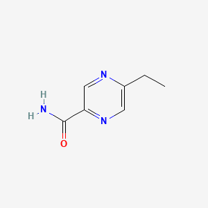 molecular formula C7H9N3O B577092 5-Ethylpyrazine-2-carboxamide CAS No. 13535-08-5