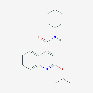 molecular formula C19H24N2O2 B5770940 N-cyclohexyl-2-isopropoxy-4-quinolinecarboxamide 