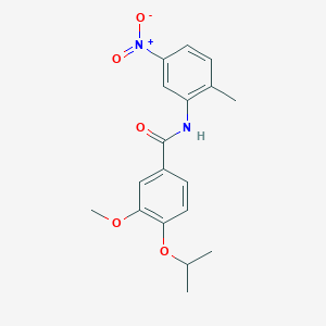 molecular formula C18H20N2O5 B5770943 4-isopropoxy-3-methoxy-N-(2-methyl-5-nitrophenyl)benzamide 