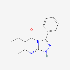 molecular formula C14H14N4O B5770963 6-ethyl-7-methyl-3-phenyl[1,2,4]triazolo[4,3-a]pyrimidin-5-ol 