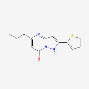 molecular formula C13H13N3OS B5770976 5-propyl-2-(2-thienyl)pyrazolo[1,5-a]pyrimidin-7-ol 