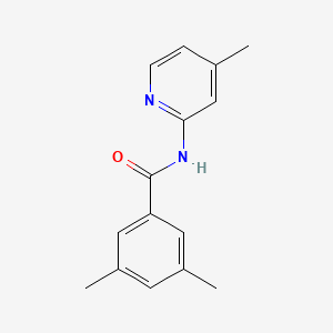 molecular formula C15H16N2O B5770994 3,5-dimethyl-N-(4-methyl-2-pyridinyl)benzamide 