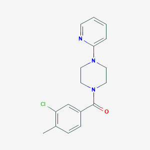 1-(3-chloro-4-methylbenzoyl)-4-(2-pyridinyl)piperazine