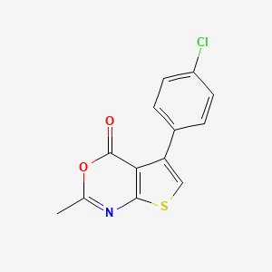 5-(4-chlorophenyl)-2-methyl-4H-thieno[2,3-d][1,3]oxazin-4-one