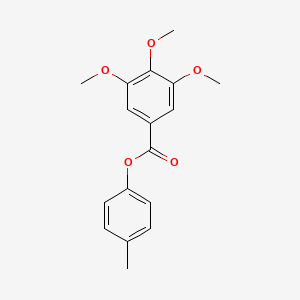 molecular formula C17H18O5 B5771056 4-methylphenyl 3,4,5-trimethoxybenzoate 