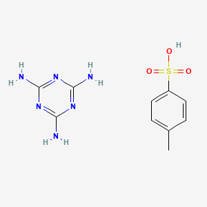 molecular formula C10H14N6O3S B577106 Melamine p-toluenesulfonate CAS No. 13438-46-5