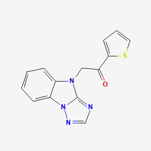 1-(2-thienyl)-2-(4H-[1,2,4]triazolo[1,5-a]benzimidazol-4-yl)ethanone