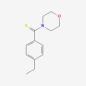 molecular formula C13H17NOS B5771069 4-[(4-ethylphenyl)carbonothioyl]morpholine 
