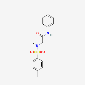 molecular formula C17H20N2O3S B5771086 N~2~-methyl-N~1~-(4-methylphenyl)-N~2~-[(4-methylphenyl)sulfonyl]glycinamide 