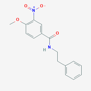 molecular formula C16H16N2O4 B5771098 4-methoxy-3-nitro-N-(2-phenylethyl)benzamide 