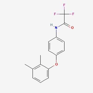 molecular formula C16H14F3NO2 B5771100 N-[4-(2,3-dimethylphenoxy)phenyl]-2,2,2-trifluoroacetamide 