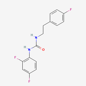 molecular formula C15H13F3N2O B5771101 N-(2,4-difluorophenyl)-N'-[2-(4-fluorophenyl)ethyl]urea 