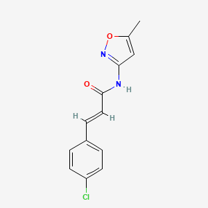 molecular formula C13H11ClN2O2 B5771109 3-(4-chlorophenyl)-N-(5-methyl-3-isoxazolyl)acrylamide 