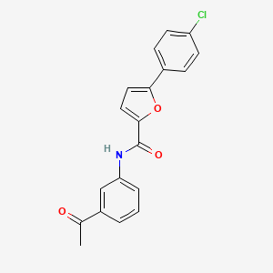molecular formula C19H14ClNO3 B5771145 N-(3-acetylphenyl)-5-(4-chlorophenyl)-2-furamide 