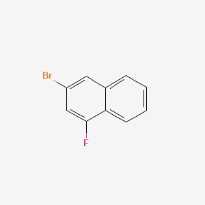 molecular formula C10H6BrF B577115 3-Bromo-1-fluoronaphthalene CAS No. 13772-59-3