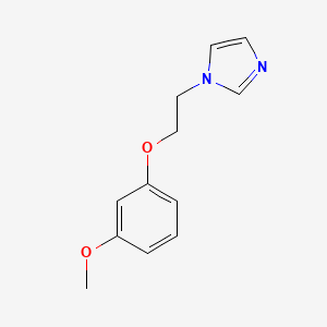 molecular formula C12H14N2O2 B5771188 1-[2-(3-methoxyphenoxy)ethyl]-1H-imidazole 