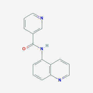 molecular formula C15H11N3O B5771213 N-5-quinolinylnicotinamide 