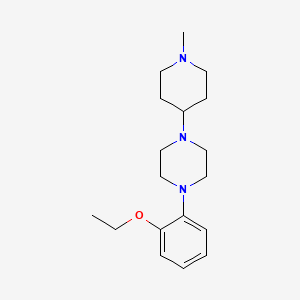 molecular formula C18H29N3O B5771217 1-(2-ethoxyphenyl)-4-(1-methyl-4-piperidinyl)piperazine 