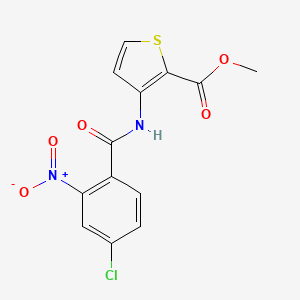 methyl 3-[(4-chloro-2-nitrobenzoyl)amino]-2-thiophenecarboxylate