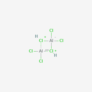molecular formula Al2Cl6H2 B577126 Aluminum hexachloride CAS No. 13845-12-0