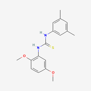 molecular formula C17H20N2O2S B5771265 N-(2,5-dimethoxyphenyl)-N'-(3,5-dimethylphenyl)thiourea 