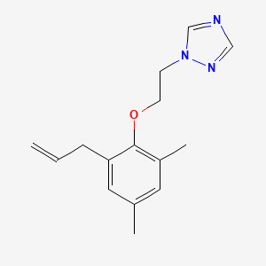 molecular formula C15H19N3O B5771273 1-[2-(2-allyl-4,6-dimethylphenoxy)ethyl]-1H-1,2,4-triazole 