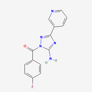 1-(4-fluorobenzoyl)-3-(3-pyridinyl)-1H-1,2,4-triazol-5-amine