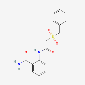 2-{[(benzylsulfonyl)acetyl]amino}benzamide