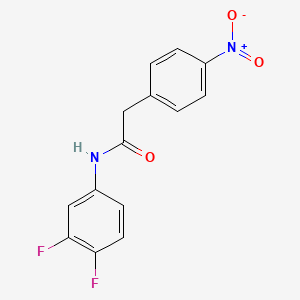 molecular formula C14H10F2N2O3 B5771372 N-(3,4-difluorophenyl)-2-(4-nitrophenyl)acetamide 