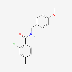 molecular formula C16H16ClNO2 B5771382 2-chloro-N-(4-methoxybenzyl)-4-methylbenzamide 