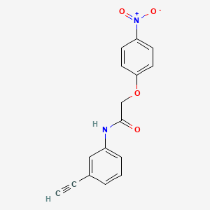 molecular formula C16H12N2O4 B5771391 N-(3-ethynylphenyl)-2-(4-nitrophenoxy)acetamide 