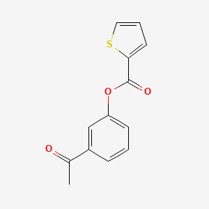 molecular formula C13H10O3S B5771397 3-acetylphenyl 2-thiophenecarboxylate 