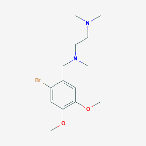 molecular formula C14H23BrN2O2 B5771415 (2-bromo-4,5-dimethoxybenzyl)[2-(dimethylamino)ethyl]methylamine 