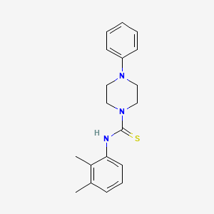 molecular formula C19H23N3S B5771434 N-(2,3-dimethylphenyl)-4-phenyl-1-piperazinecarbothioamide 