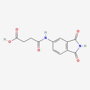 molecular formula C12H10N2O5 B5771441 4-[(1,3-dioxo-2,3-dihydro-1H-isoindol-5-yl)amino]-4-oxobutanoic acid 