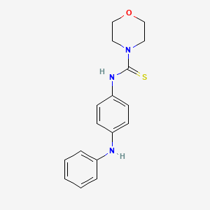 molecular formula C17H19N3OS B5771469 N-(4-anilinophenyl)-4-morpholinecarbothioamide 