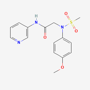 N~2~-(4-methoxyphenyl)-N~2~-(methylsulfonyl)-N~1~-3-pyridinylglycinamide