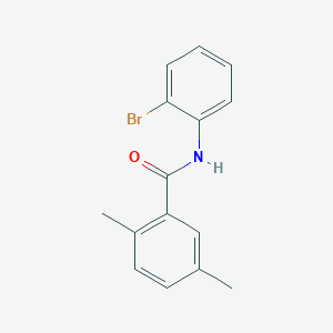 molecular formula C15H14BrNO B5771497 N-(2-bromophenyl)-2,5-dimethylbenzamide 
