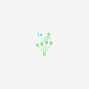 molecular formula B6La-2 B577150 Lanthanum hexaboride CAS No. 12008-21-8