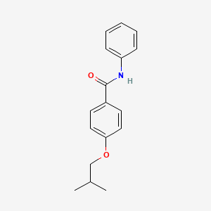 molecular formula C17H19NO2 B5771515 4-isobutoxy-N-phenylbenzamide 