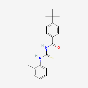 molecular formula C19H22N2OS B5771552 4-tert-butyl-N-[(2-methylphenyl)carbamothioyl]benzamide 