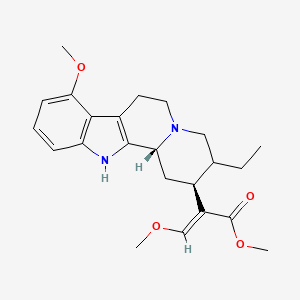 molecular formula C23H30N2O4 B577156 Mitraciliatin CAS No. 14509-92-3